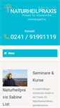 Mobile Screenshot of naturheilpraxis-sabinelist.de